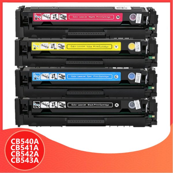 Nuevo De Toner CF210A 540A, CB540A, CB541A, CB542A, CB543A, Para Impresora HP Color LaserJet CP1215, CP1515N, CP1518Ni, CM1312