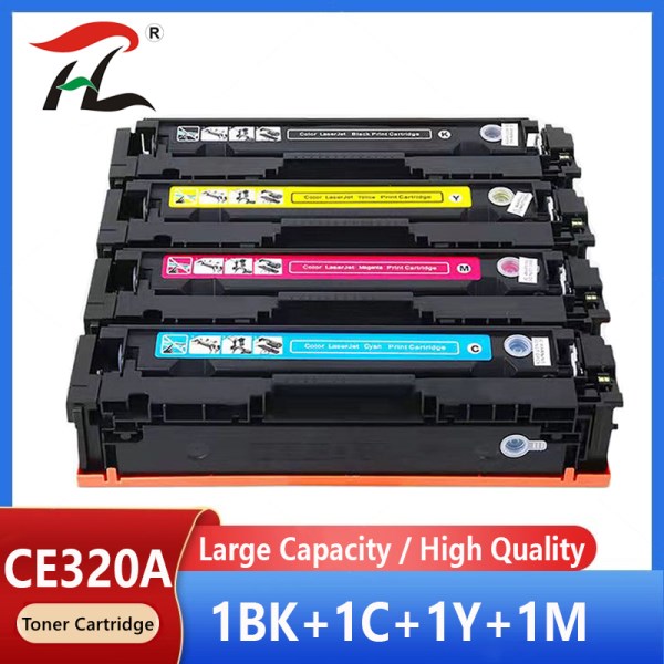 Nuevo De Toner 4PK, Compatible Con HP CE320A, CE321A, CE322A, CE323A, 128A, 320A, 320, 321, 322, 323, Laserjet CM1415, CM1415Fn, 1415, CP1525