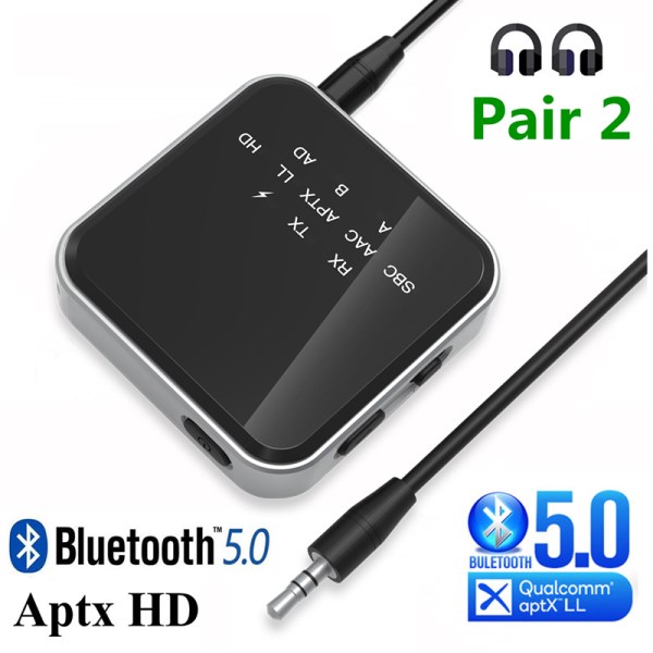 Nuevo Receptor Bluetooth HD LL Adaptable, Adaptador De Audio Inalambrico, BT 5,2, RCA, Jack De 3,5Mm, AUX, Llamada Manos Libres Para TV, Coche Y PC