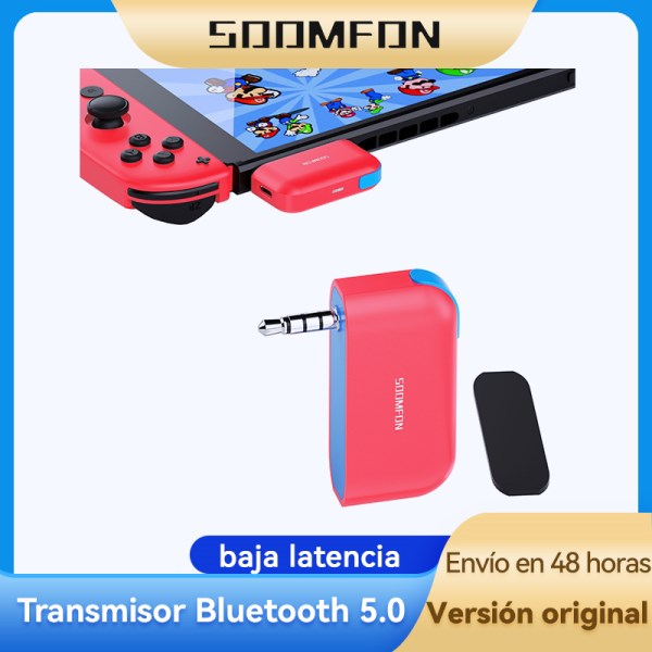 Nuevo De Audio Inalambrico Por Bluetooth, Adaptador De Jack Aux De 3,5Mm, Accesorios Para Nintendo Switch Lite, PC, Auriculares Bluetooth