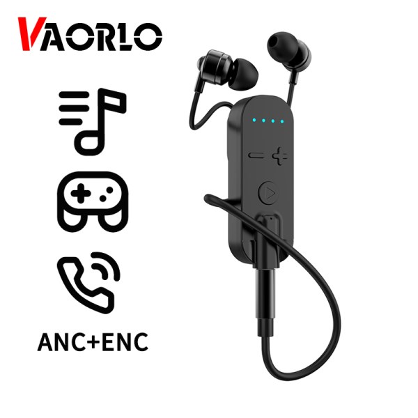 Nuevo Bluetooth 5,1 Con Auriculares De Baja Latencia Para Juegos, ANC + ENC, Cancelacion De Ruido, Adaptador De Audio Inalambrico AUX De 3,5Mm Con Microfono