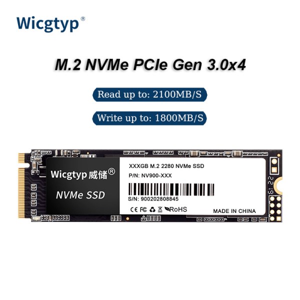Nuevo NVMe PCIe Gen 3,0X4 SSD 128Gb 256Gb 512GB Para Portatil SSD NMVE M2 2280 1TB 2TB Disco Duro Interno De Estado Solido MSI Asro