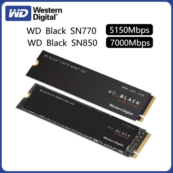 Nuevo Digital WD BLACK SN770 SN850 NVMe SSD 2TB 1TB 500GB 250GB Unidad Interna Para Juegos Gen4 PCIe4.0 M.2 2280