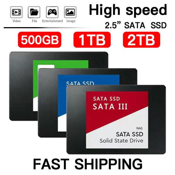 Nuevo SSD-Disco Duro Portatil De Estado Solido Para Ordenador Portatil, Unidad De Estado Solido De 2,5 Pulgadas, 1TB, 500GB, 1TB, Multicolor