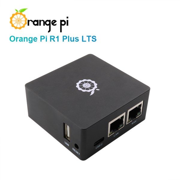 Nuevo Pi R1 Plus LTS RK3328 1GB Dual Gigabit Ethernet Gateways OpenWrt LEDE Placa De Desarrollo Carcasa De Metal Enrutamiento Suave