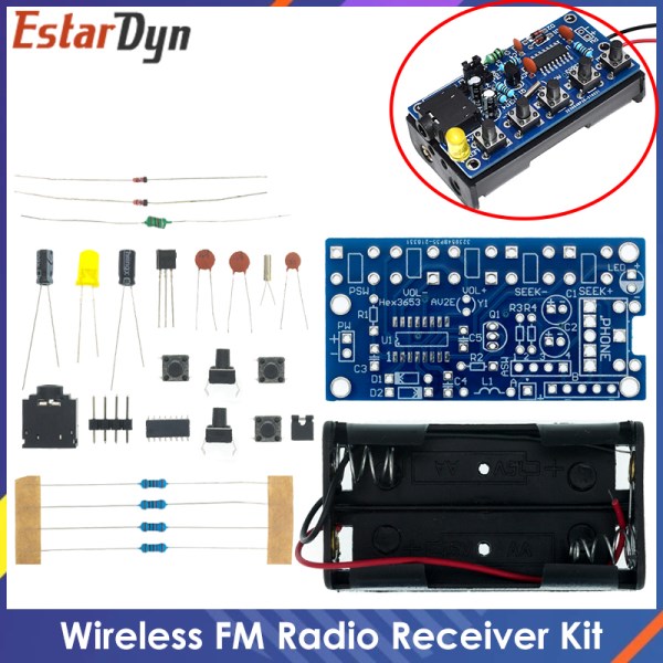 Nuevo Electronicos De Bricolaje, Modulo Receptor De Radio FM Estereo Inalambrico PCB 76MHz-108MHz DC 1,8 V-3,6 V