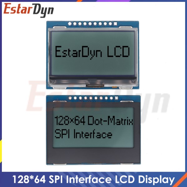 Nuevo LCD SPI Para Arduino, Placa De Visualizacion Grafica, LCM, 12864X64, Matriz De Puntos, ST7567A, 128