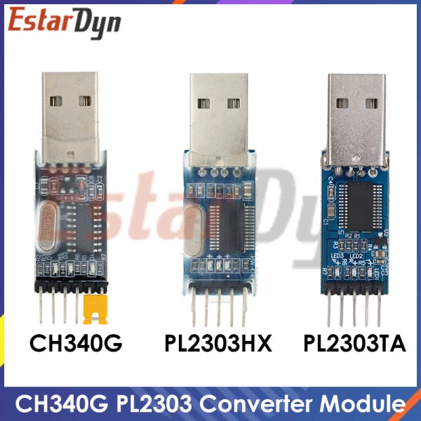 Nuevo PL2303 USB A RS232 TTL Convertidor ModuloUSB TTL Convertidor UART Modulo CH340G CH340 Modulo 3,3 V 5V Interruptor