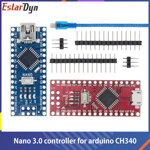Nuevo Con El Gestor De Arranque, Controlador Compatible Con Nano 3,0 Para Arduino CH340, Controlador USB 16Mhz Nano V3.0 ATMEGA328P168P