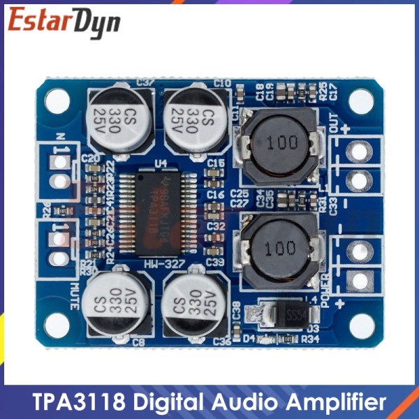 Nuevo TPA3118 De 60W, Modulo Amplificador De Potencia De Audio Digital Mono Original DC 12V-24V, 32 Pines