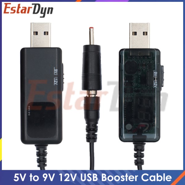 Nuevo USB Boost DC 5V A 9V 12V Cable Convertidor USB Step-Up + Conector De 3,5X1,35Mm Para Fuente De Alimentacioncargadorconvertidor De Energia