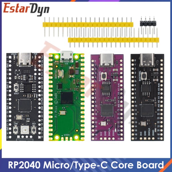 Nuevo Pi-Placa Pico Micro TYPE-C, RP2040, Doble Nucleo, 264KB, ARM, De Baja Potencia, Cortex-M0 De Alto Rendimiento + Procesador