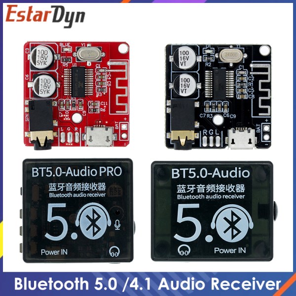 Nuevo De Audio Bluetooth 5,0 BT5.0 PRO, Reproductor MP3 Sin Perdidas, Modulo Amplificador De Musica Estereo Inalambrico Con Funda