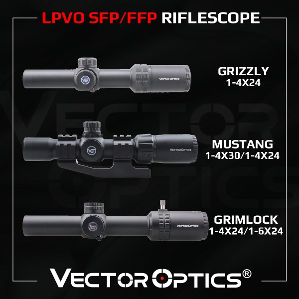 Nuevo Optics-Mira Telescopica 1-4X24 1-6X24 SFPFFP LPVO Para Rifles Y Pistolas De Aire AR15 308 30-06, CQB De Caza, 5 A Os De Garantia