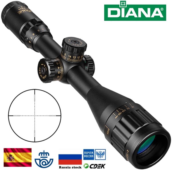 Nuevo Telescopica Tactica Para Rifle De Caza, Visor Optico Iluminado En Verde Y Rojo, Para Francotirador, Airsoft, Pistola De Aire S, 4-16X44